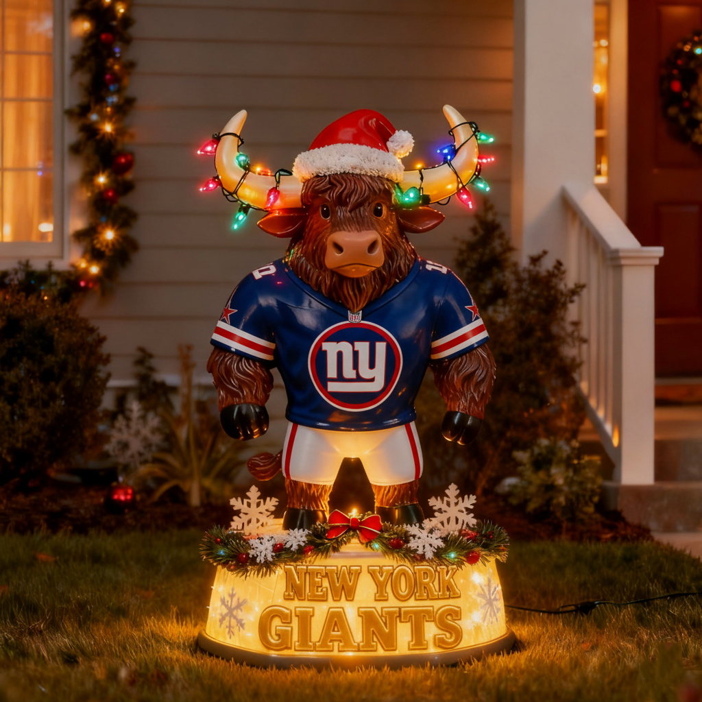 Illuminated NFL Team Spirit Yak Christmas LED Statue