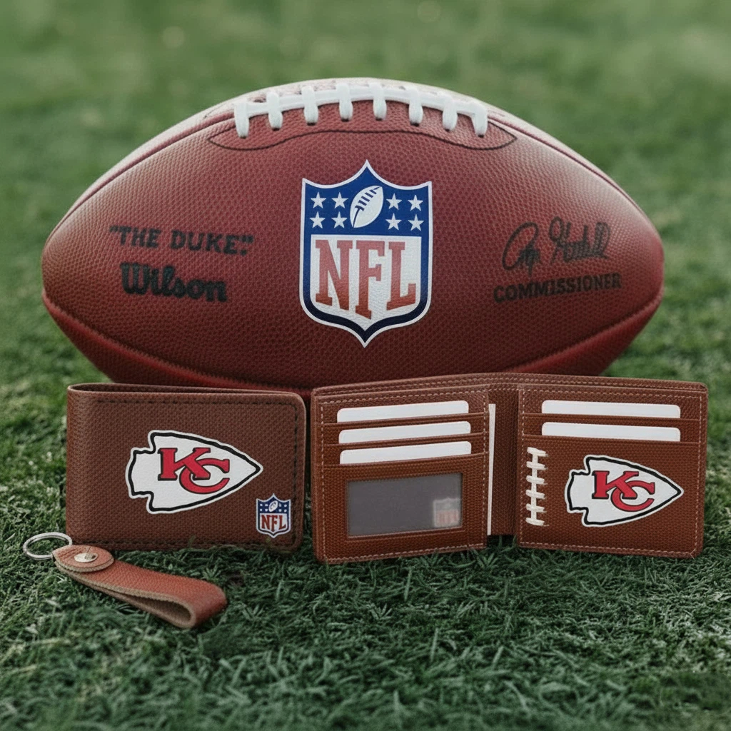 NFL Official Football Leather Wallet 