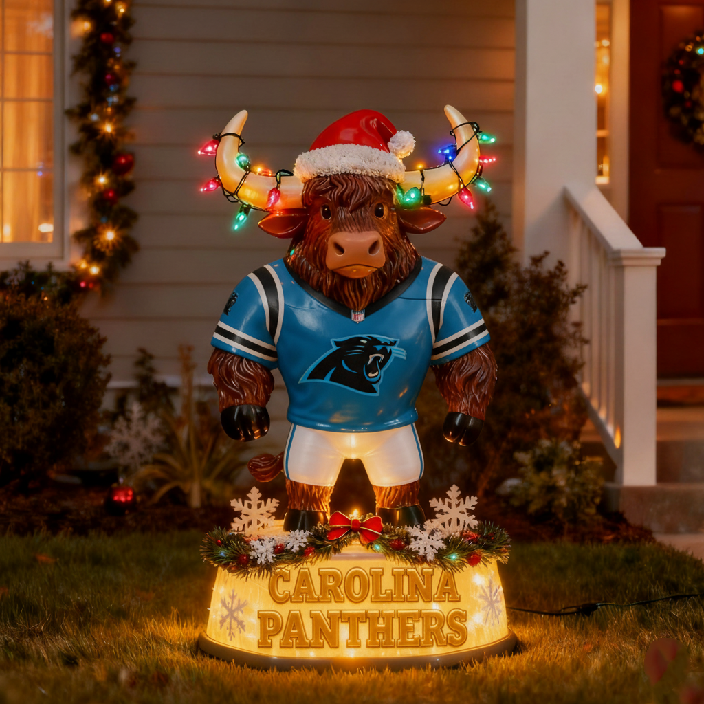 Illuminated NFL Team Spirit Yak Christmas LED Statue