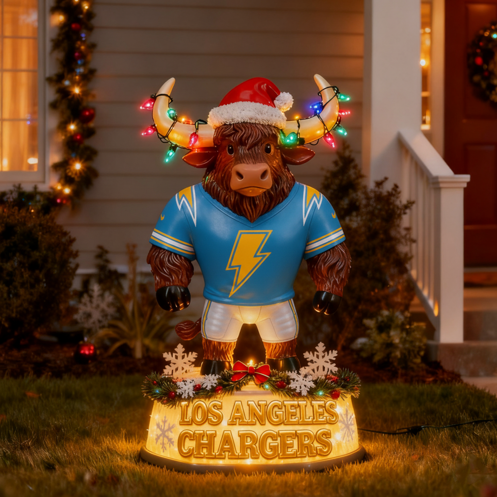 Illuminated NFL Team Spirit Yak Christmas LED Statue