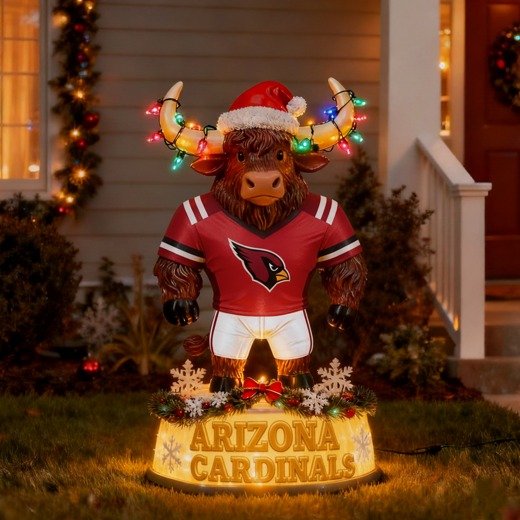 Illuminated NFL Team Spirit Yak Christmas LED Statue
