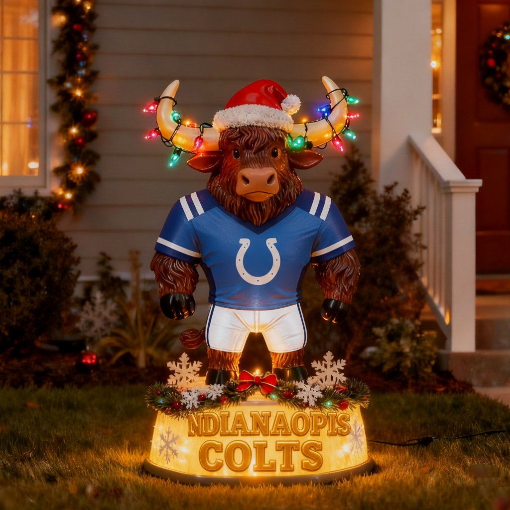 Illuminated NFL Team Spirit Yak Christmas LED Statue