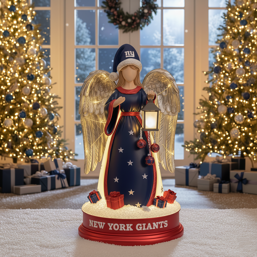 Holiday Guardian Angel Statue - Festive Home Decor