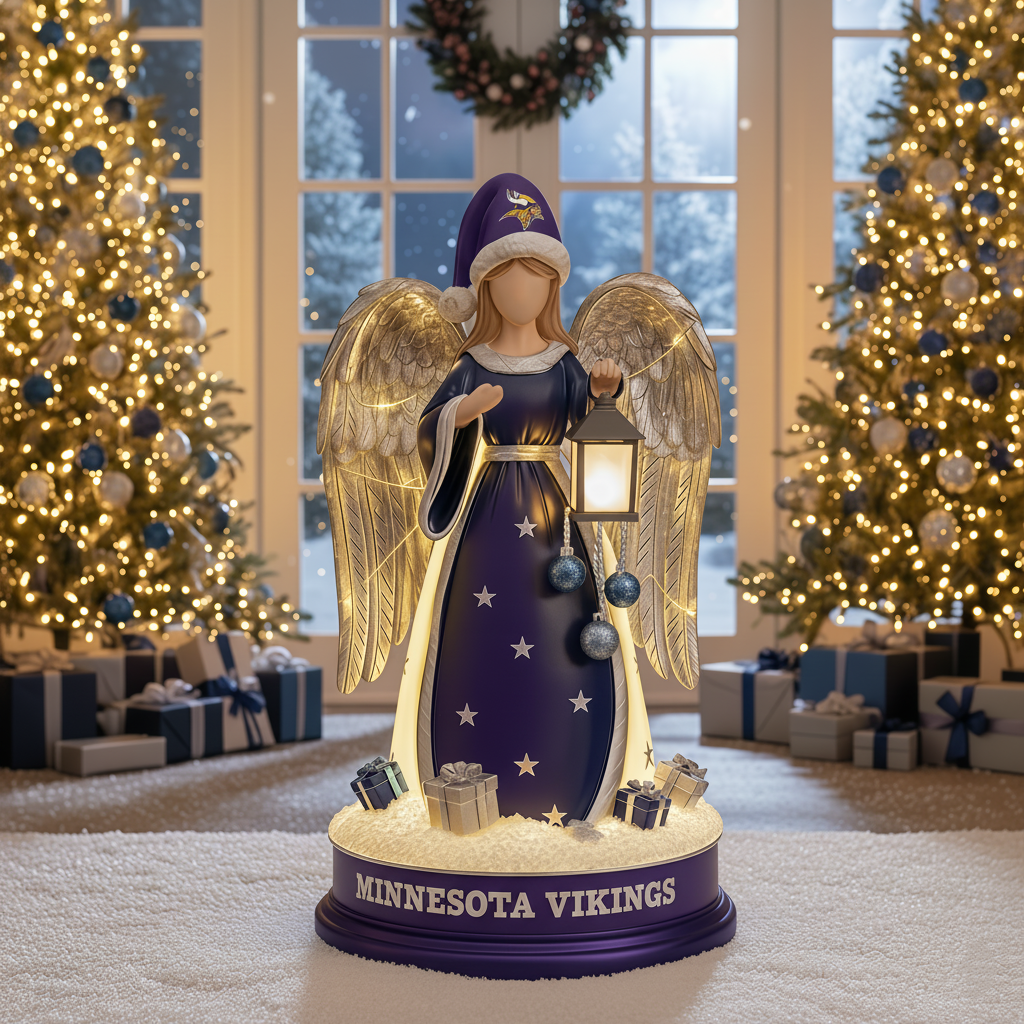 Holiday Guardian Angel Statue - Festive Home Decor
