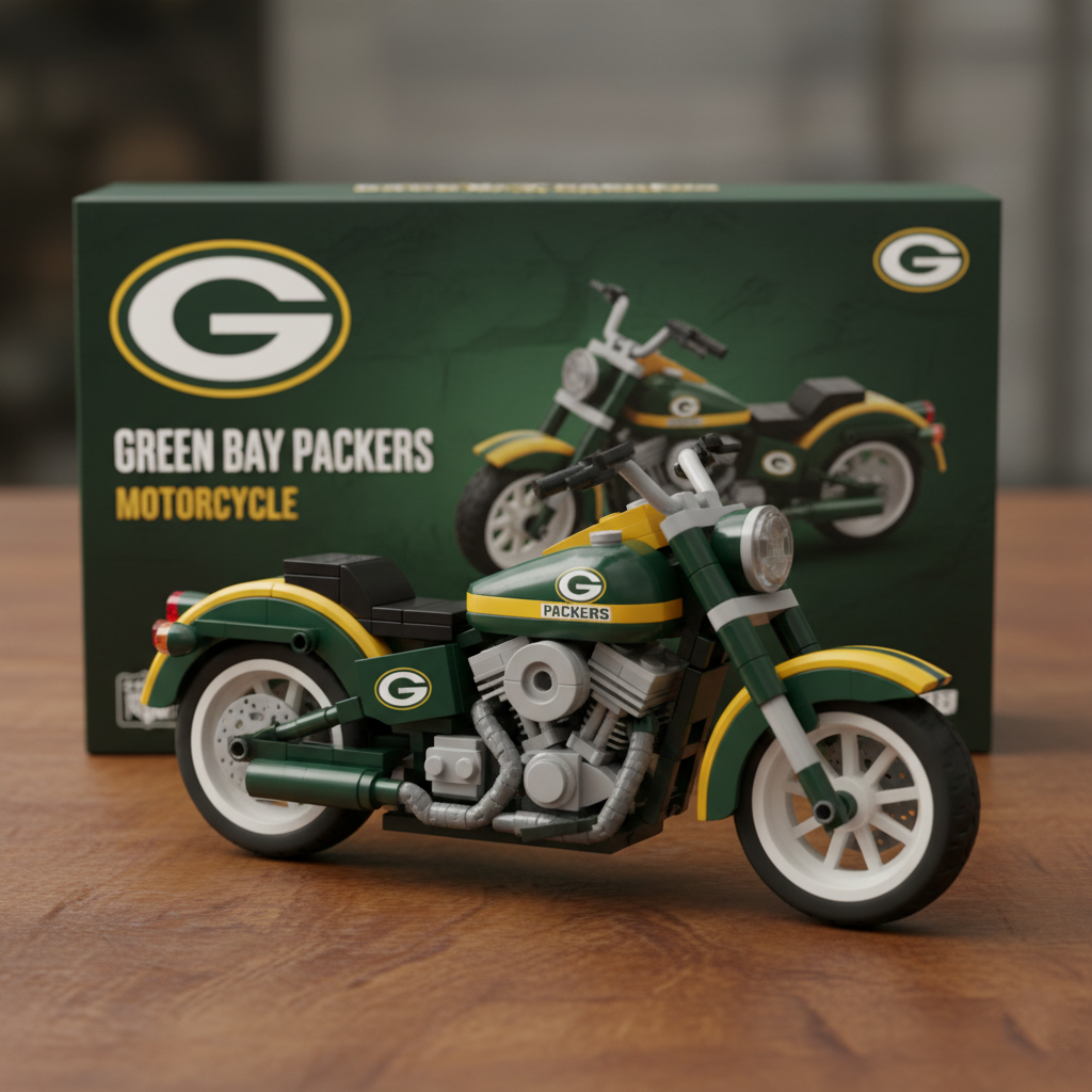 🔥Buy 2 Get 2 Free 🔥🏈NFL Team Lego Motorcycle