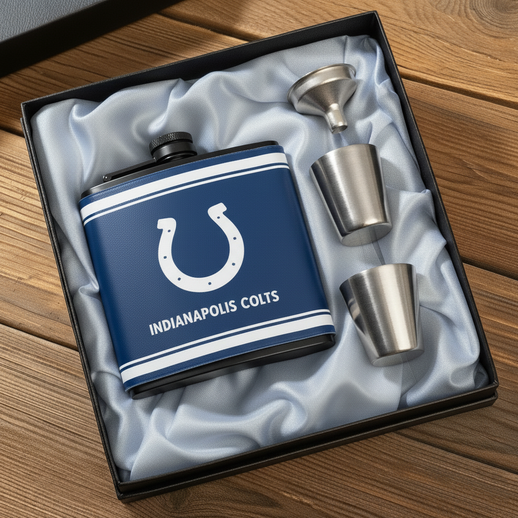 🔥Buy 2 Get 2 Free 🔥🏈NFL Team  Leather Flask
