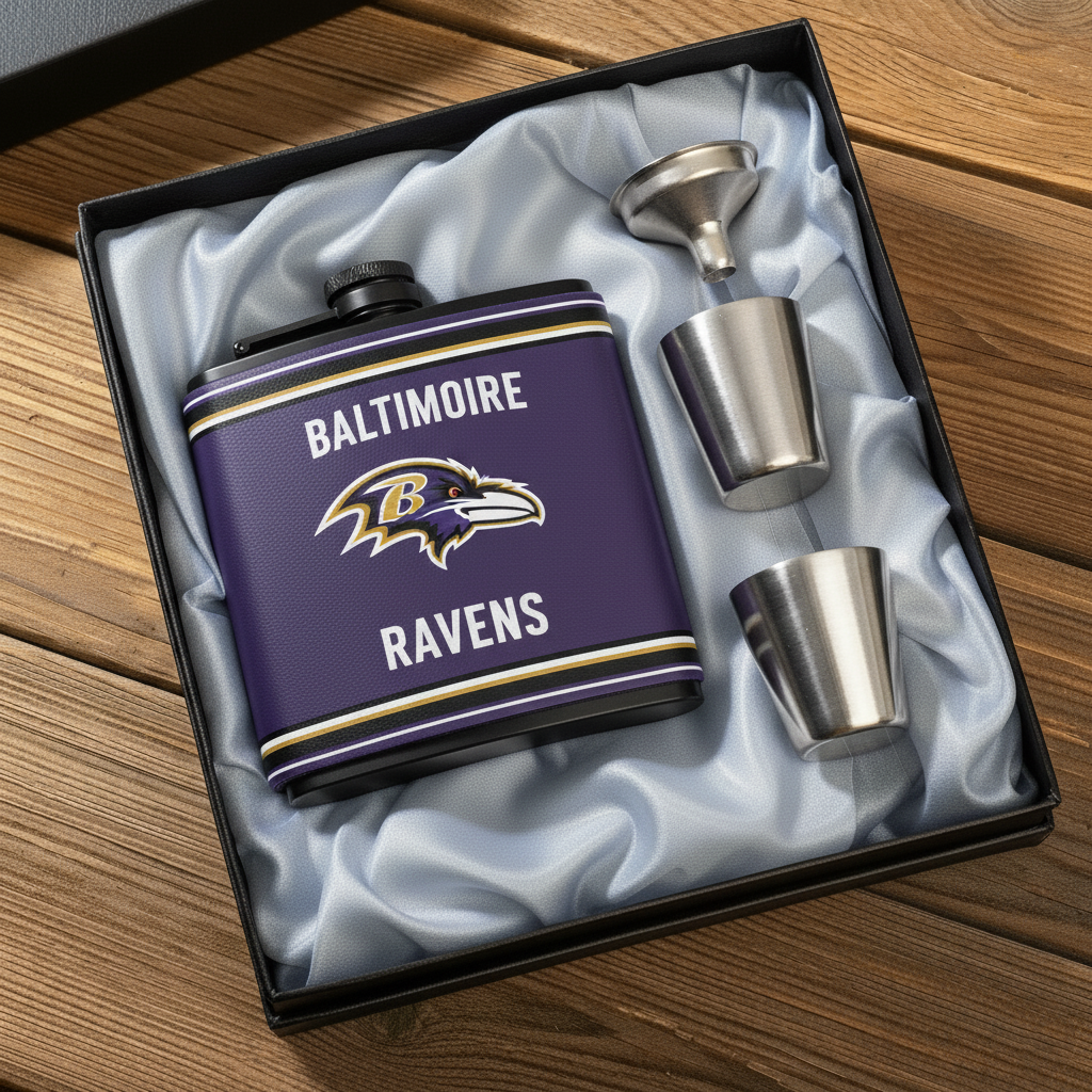 🔥Buy 2 Get 2 Free 🔥🏈NFL Team  Leather Flask