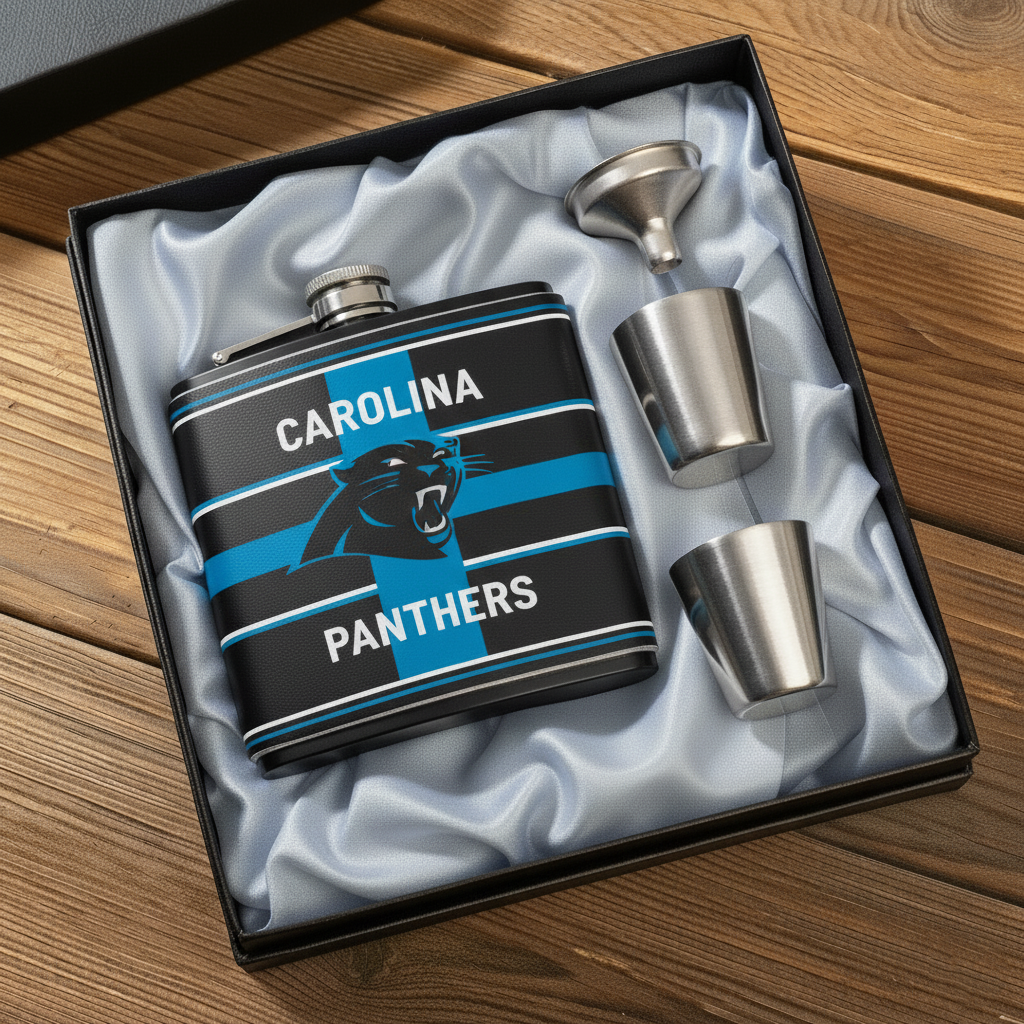🔥Buy 2 Get 2 Free 🔥🏈NFL Team  Leather Flask