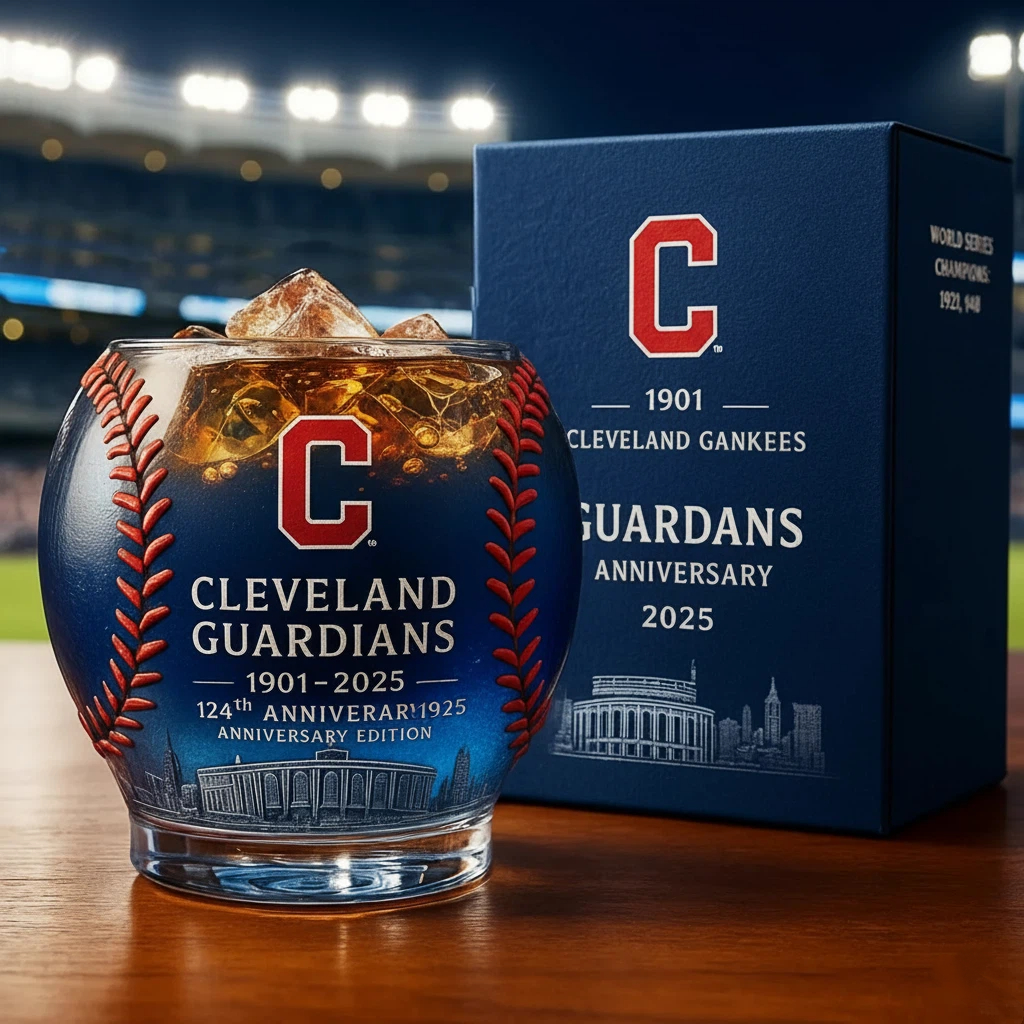 ⚾Baseball Team Collectible Anniversary Whiskey Glass 🥃