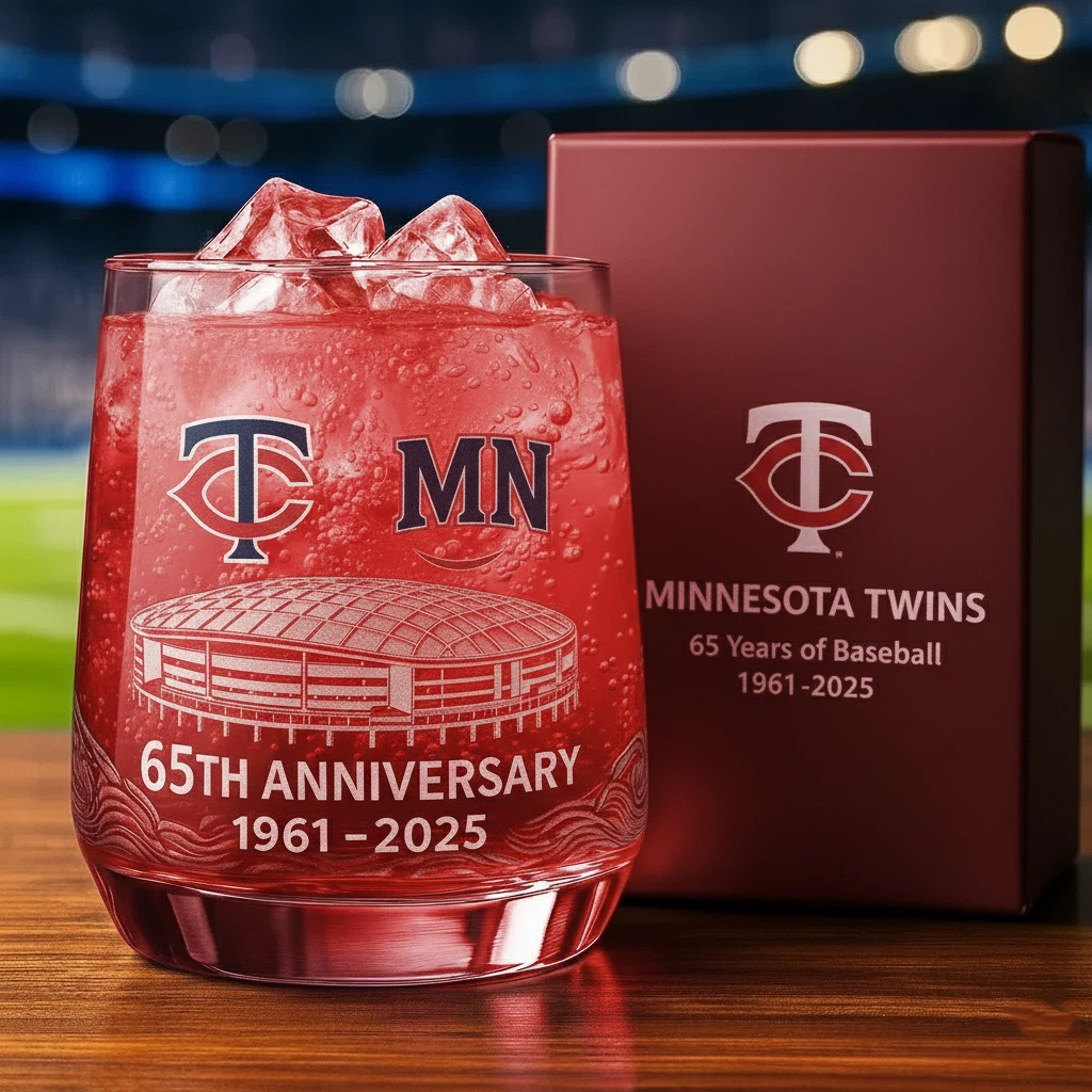 ⚾Baseball Team Collectible Anniversary Whiskey Glass 🥃