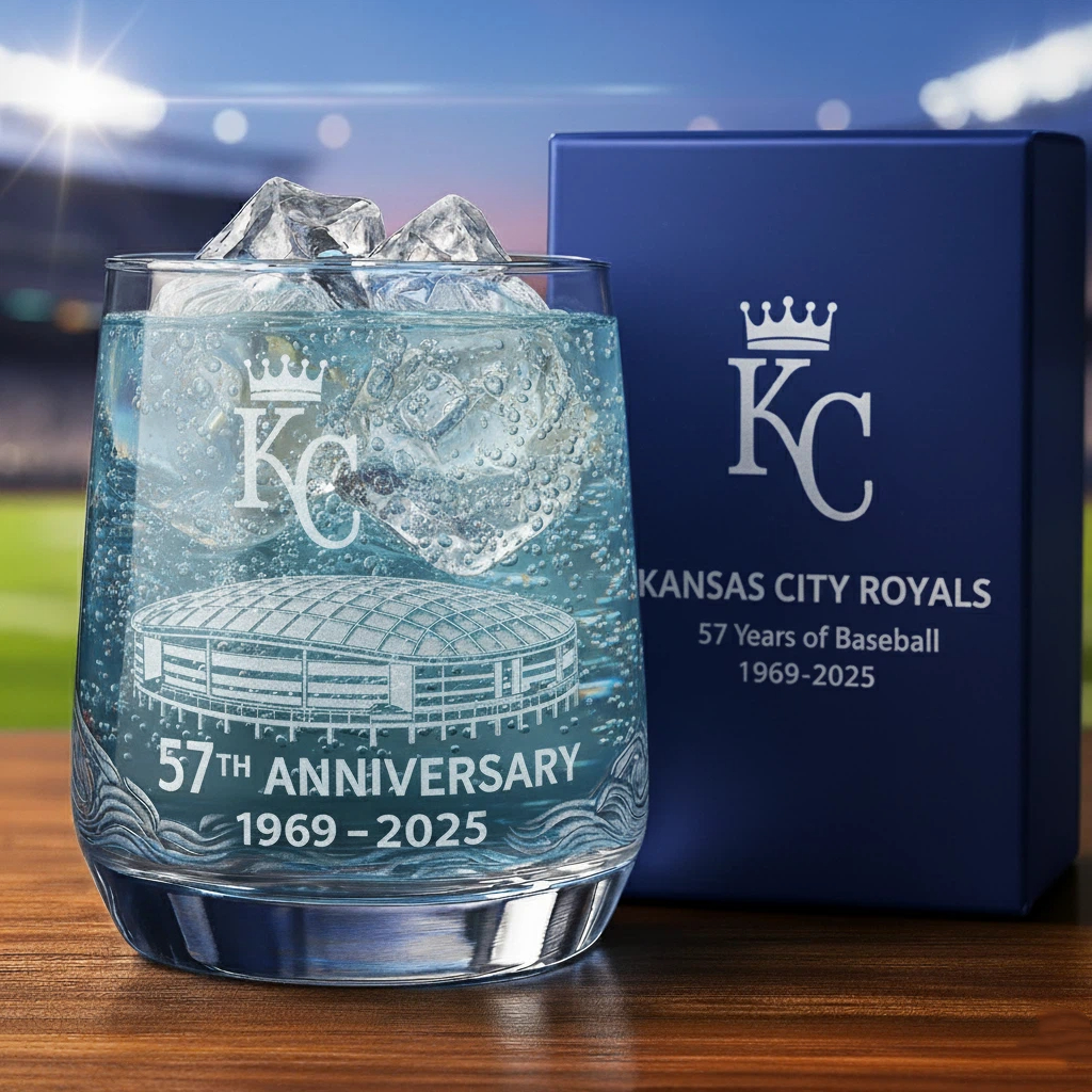 ⚾Baseball Team Collectible Anniversary Whiskey Glass 🥃