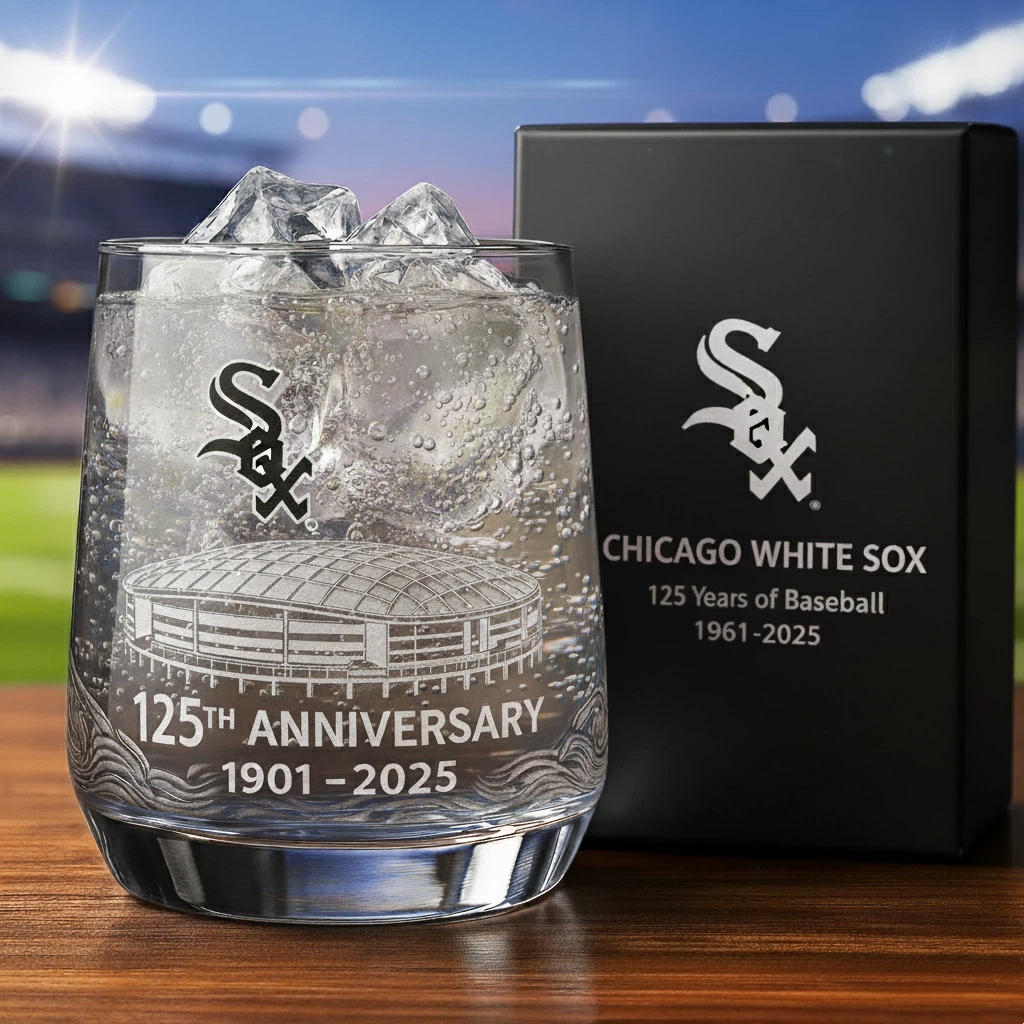 ⚾Baseball Team Collectible Anniversary Whiskey Glass 🥃