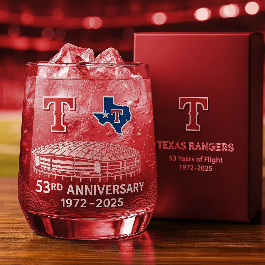 ⚾Baseball Team Collectible Anniversary Whiskey Glass 🥃