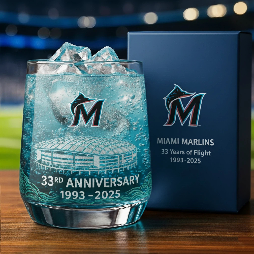 ⚾Baseball Team Collectible Anniversary Whiskey Glass 🥃