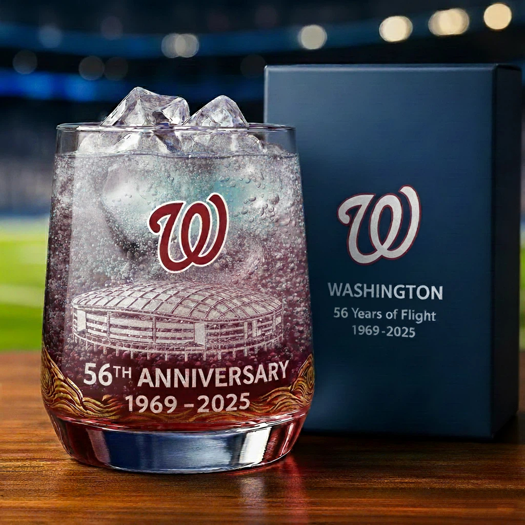 ⚾Baseball Team Collectible Anniversary Whiskey Glass 🥃