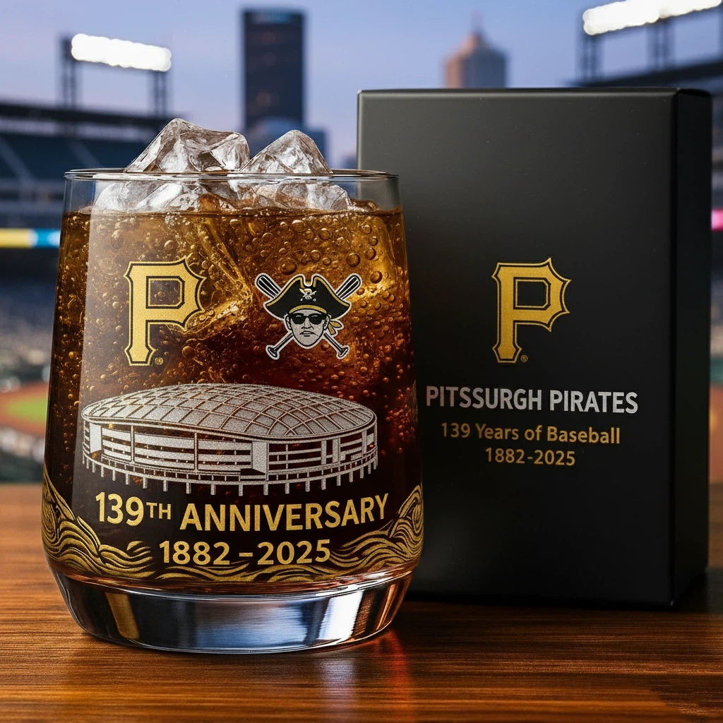 ⚾Baseball Team Collectible Anniversary Whiskey Glass 🥃