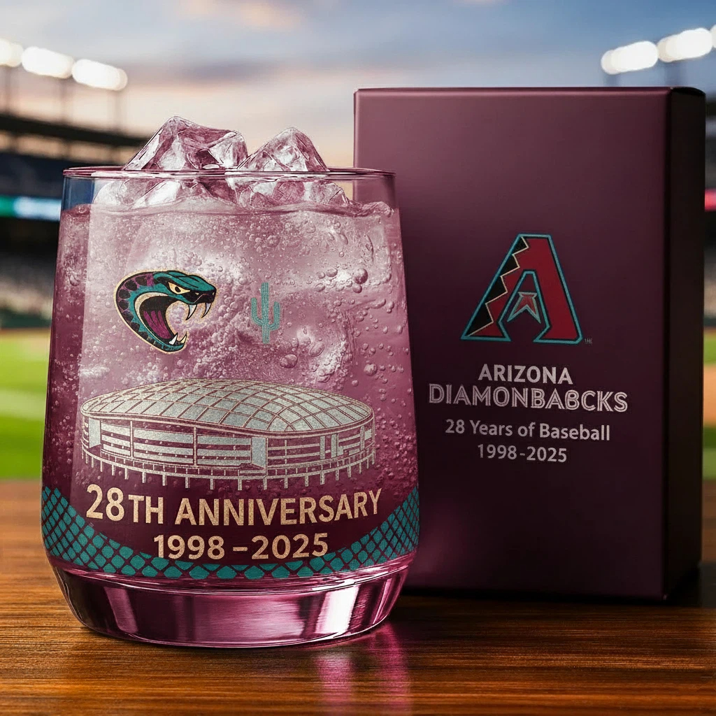 ⚾Baseball Team Collectible Anniversary Whiskey Glass 🥃