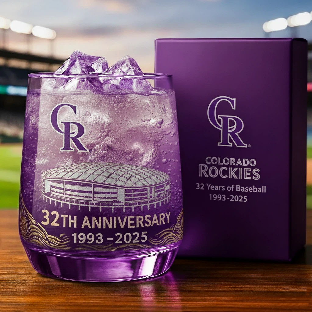 ⚾Baseball Team Collectible Anniversary Whiskey Glass 🥃