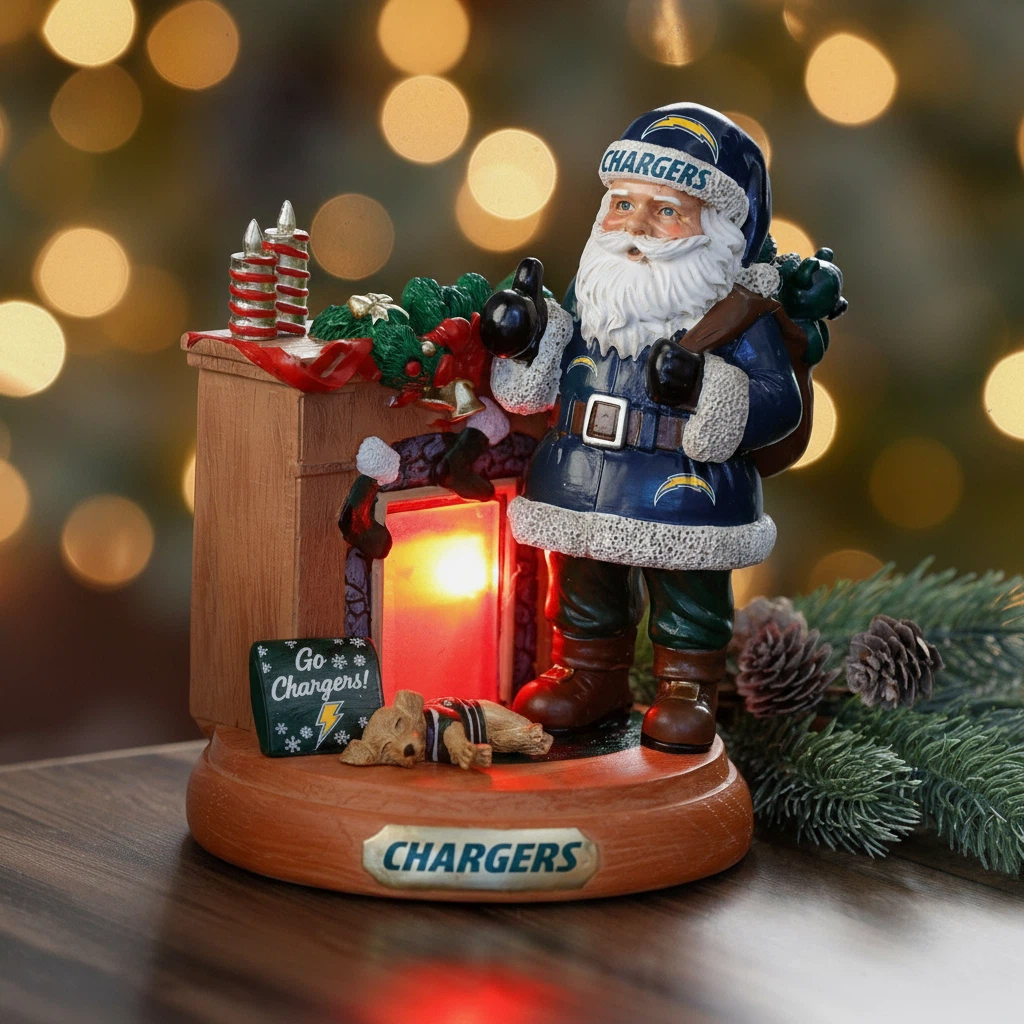 🏈NFL Team Santa Fireplace Figurine