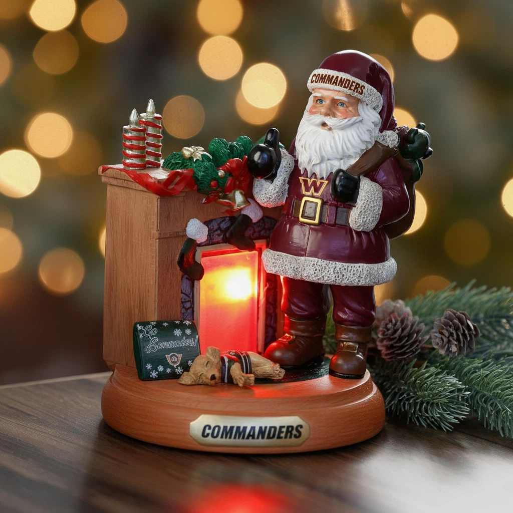 🏈NFL Team Santa Fireplace Figurine