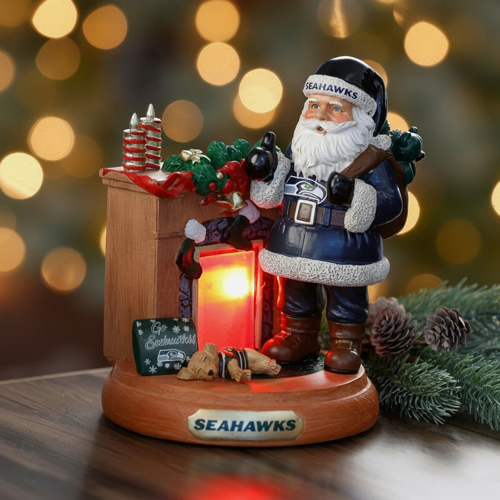 🏈NFL Team Santa Fireplace Figurine