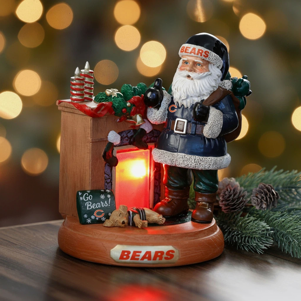 🏈NFL Team Santa Fireplace Figurine