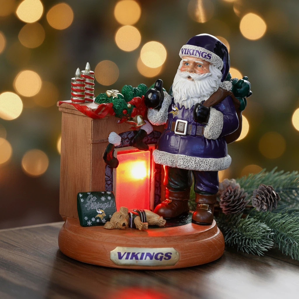 🏈NFL Team Santa Fireplace Figurine