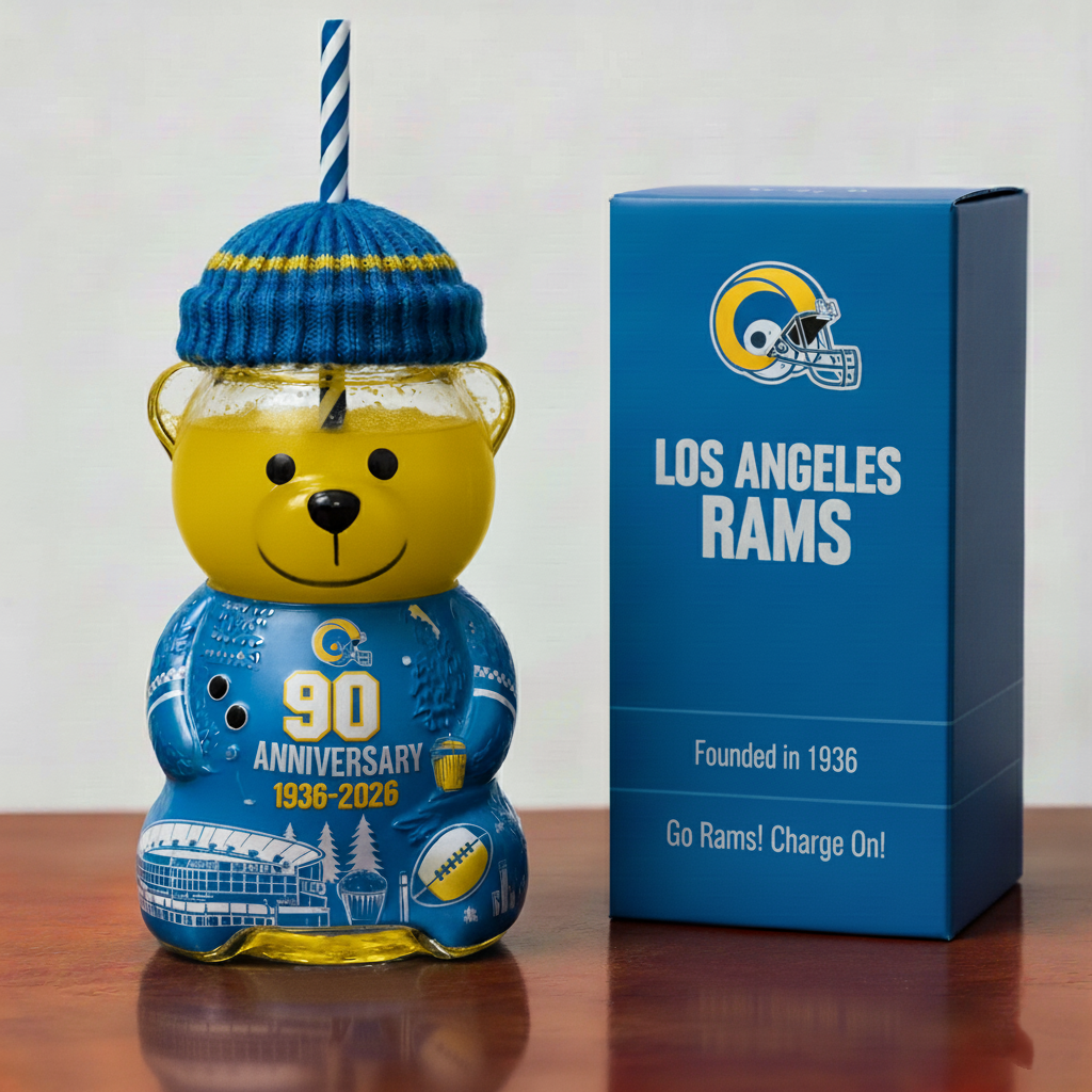 Los Angeles Rams 90th Anniversary Collectible Bear Cup