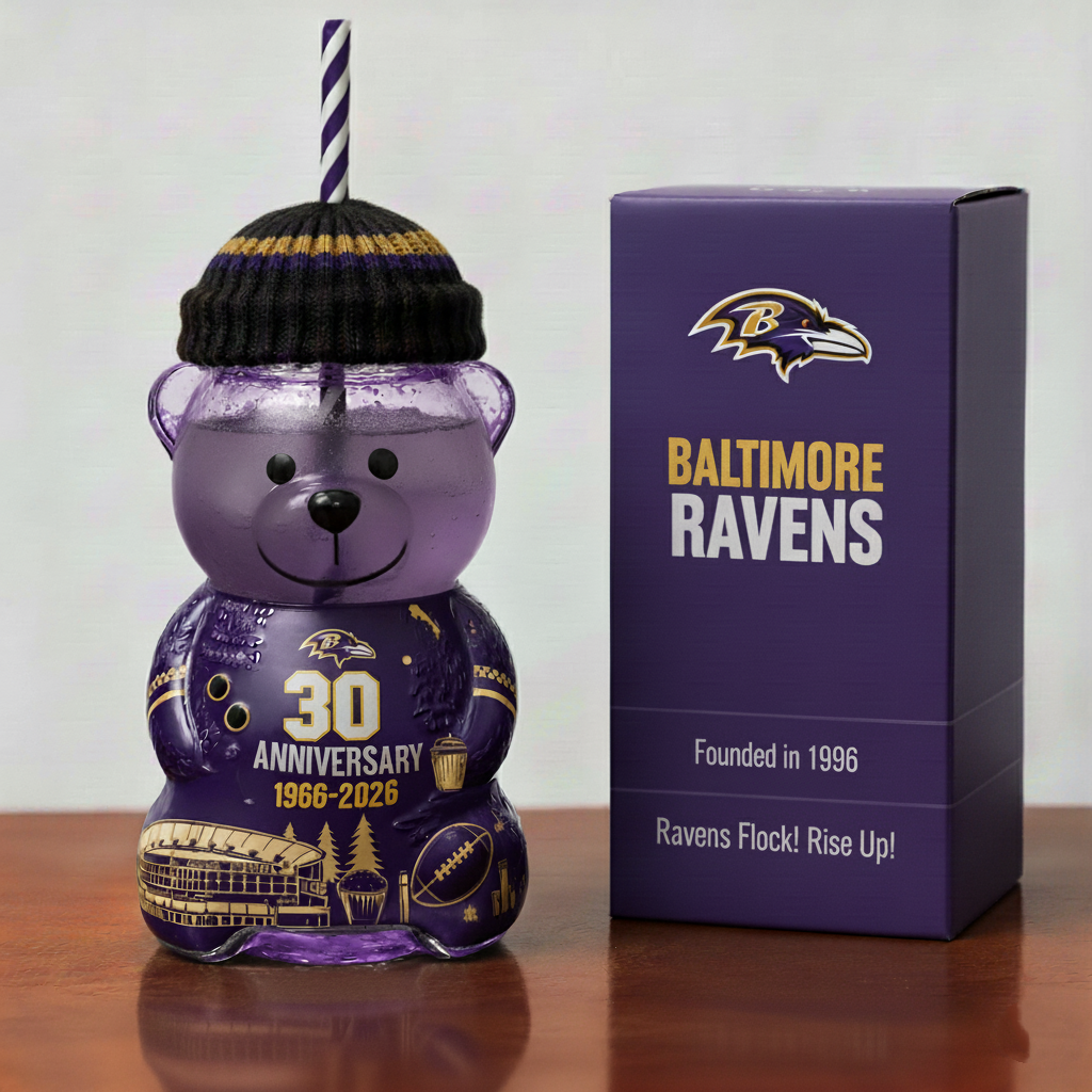 Baltimore Ravens 30th Anniversary Collectible Bear Cup