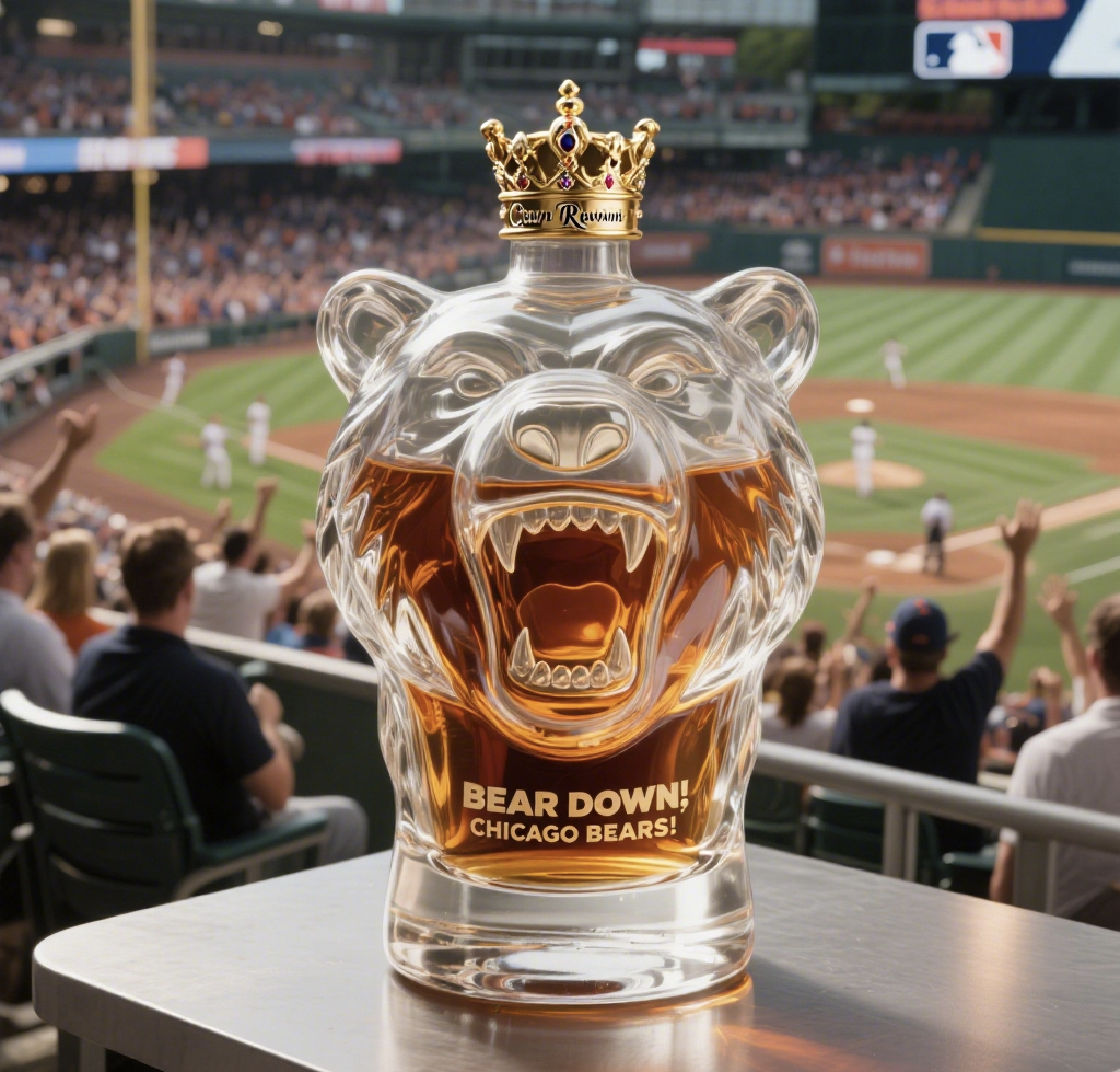 Chicago Bears Whiskey Bottle