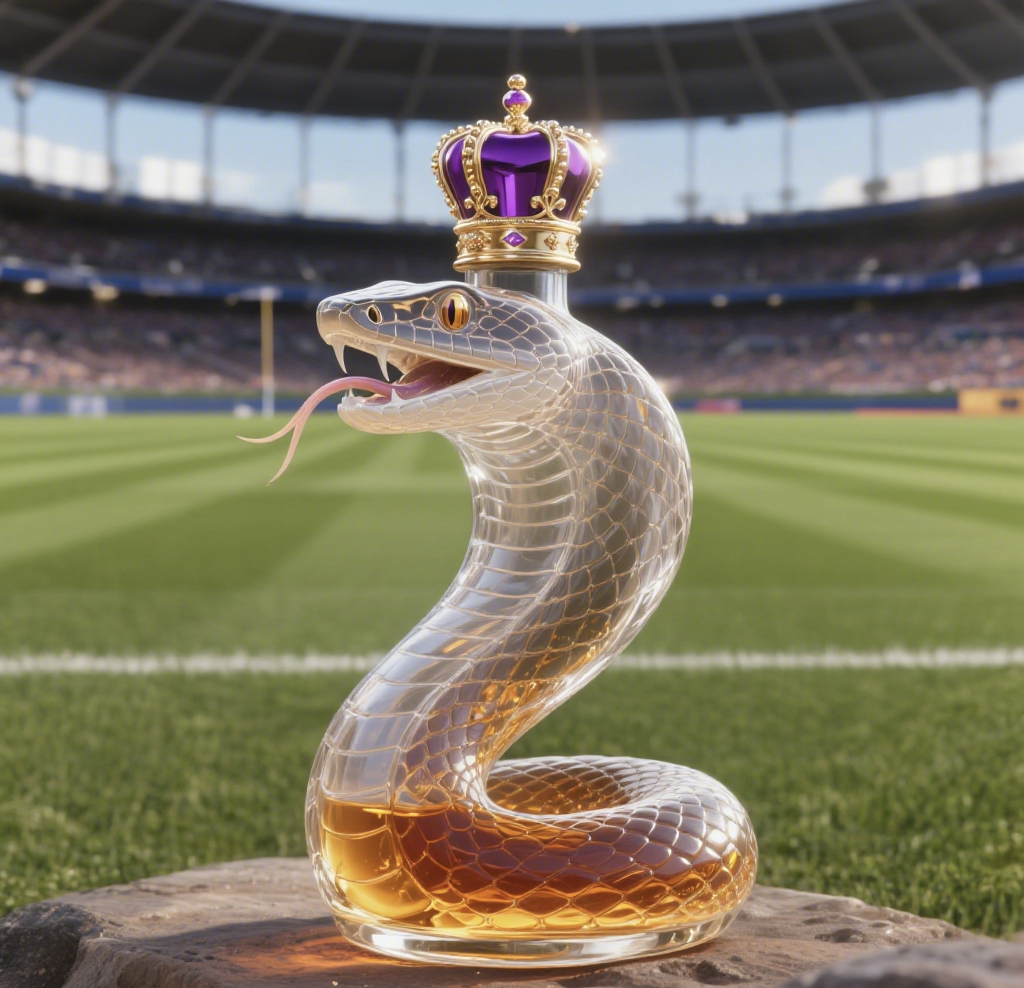 Arizona Rattlesnake whisky bottle