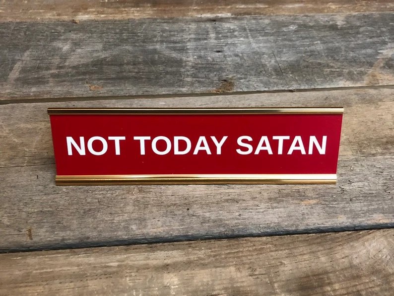 Funny Desk Sign Boss Gag Gift