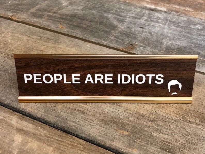 Funny Desk Sign Boss Gag Gift