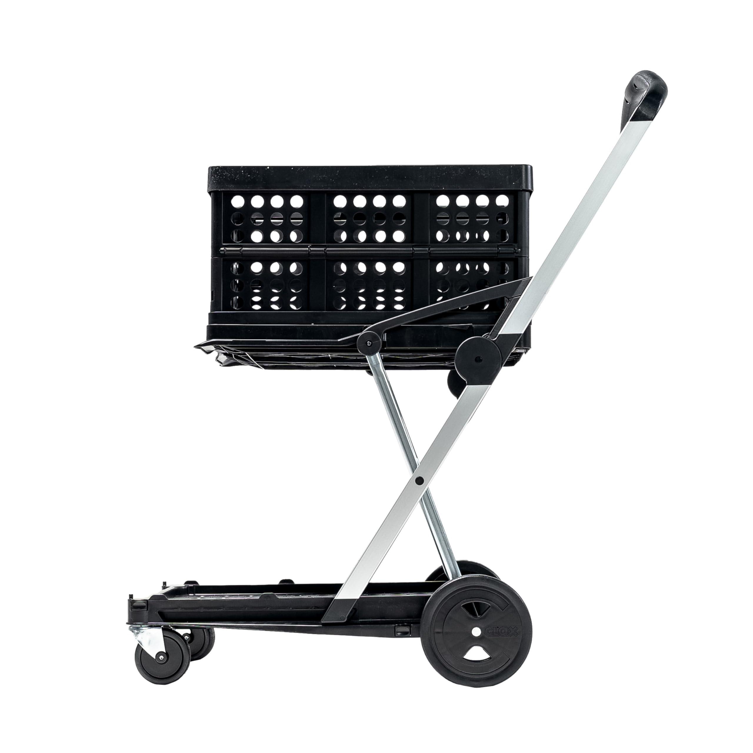 High-Capacity Folding Shopping Cart with Wheels