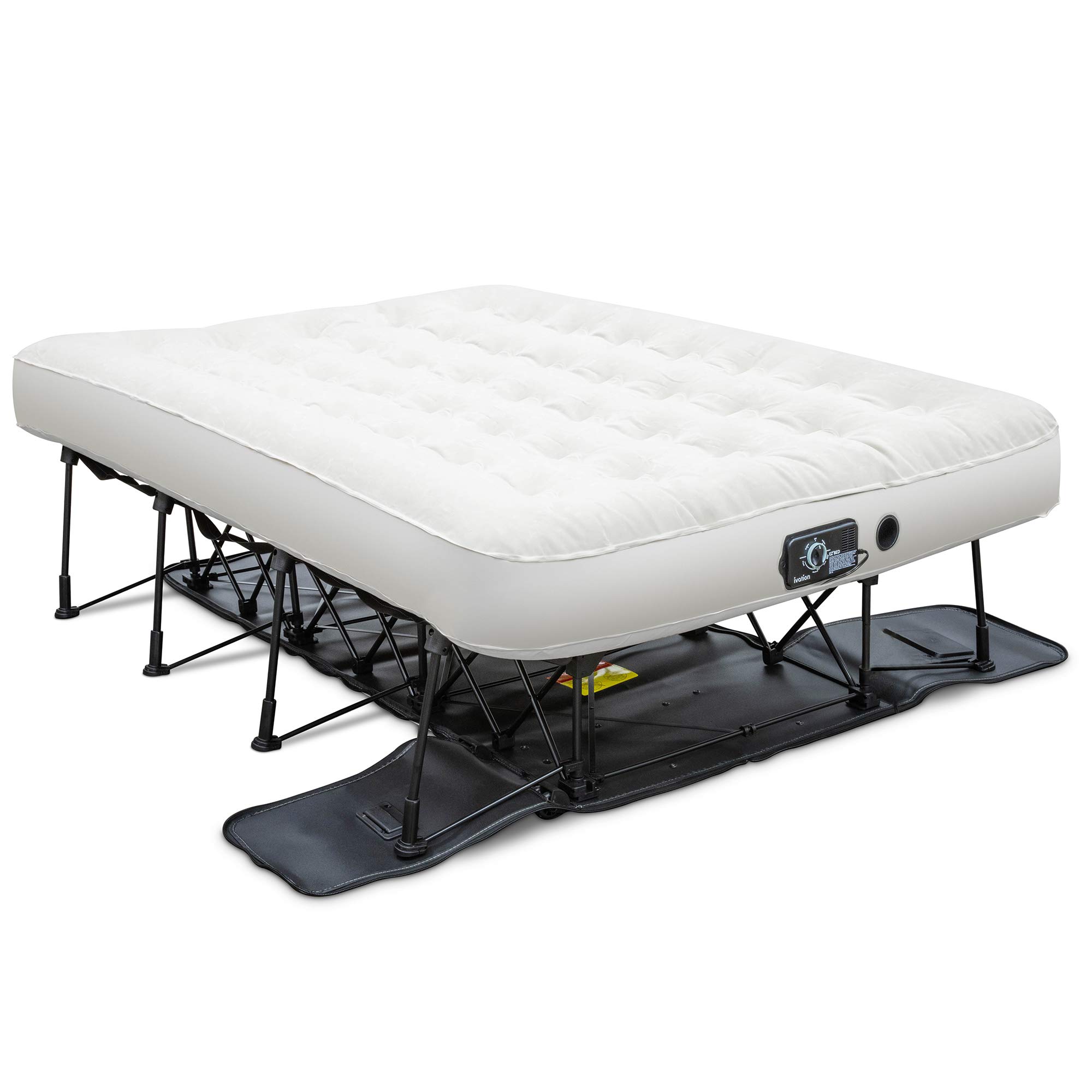 💝QVC-Last Day Clearance Sale-Air Mattress with Frame & Rolling Case 7