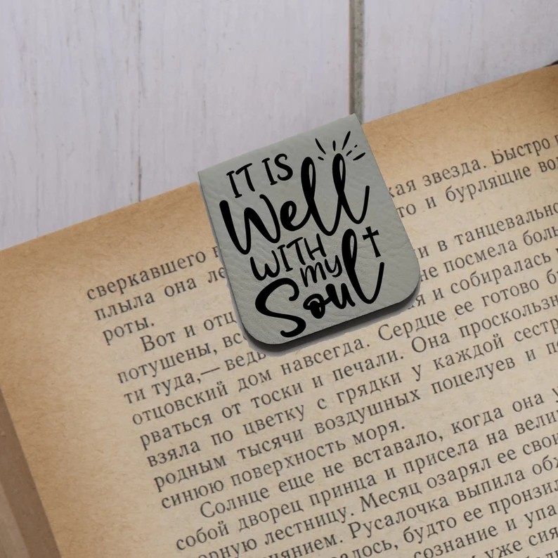 Vintage Magnetic Leather Bookmark