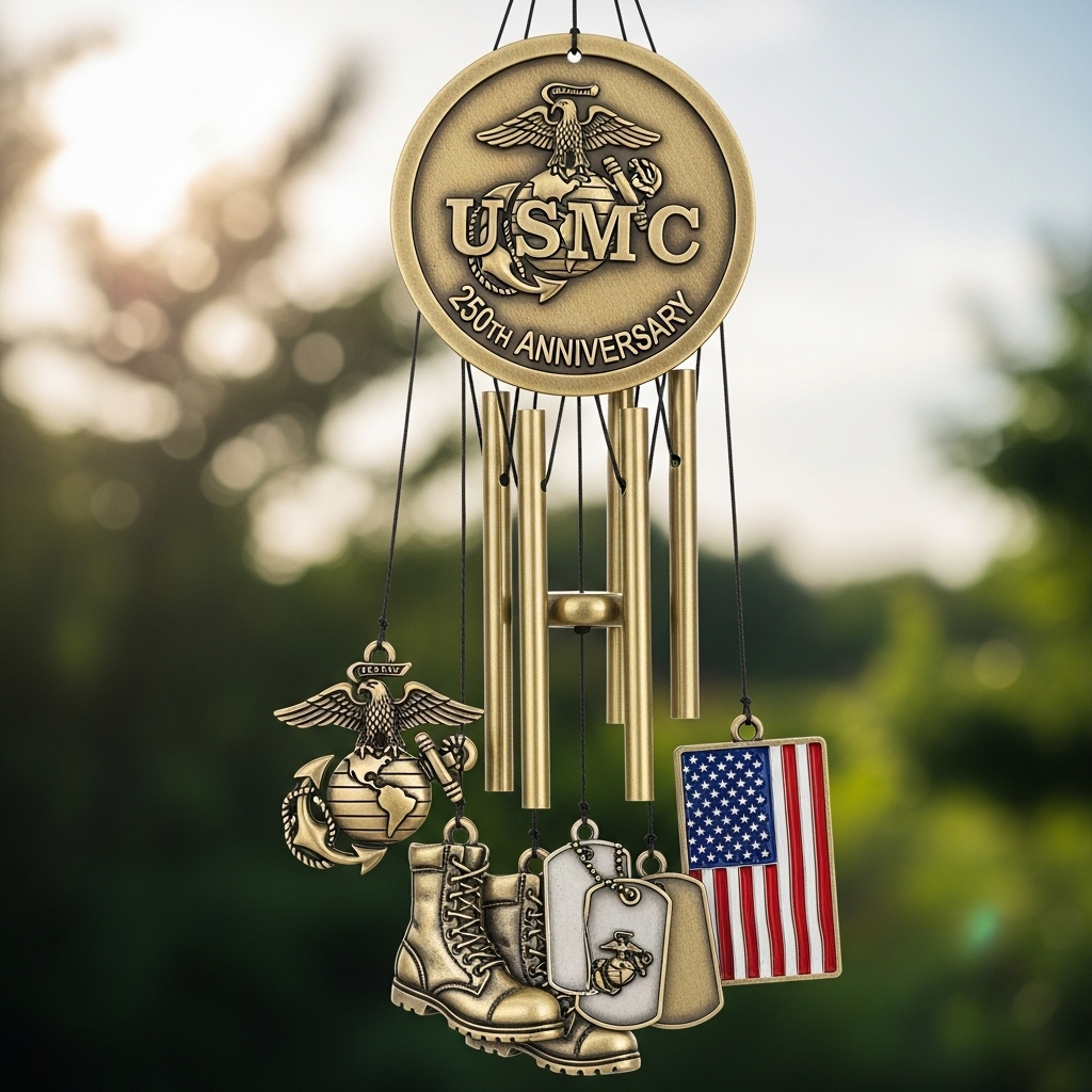 Marine Corps 250th Anniversary Wind Chime