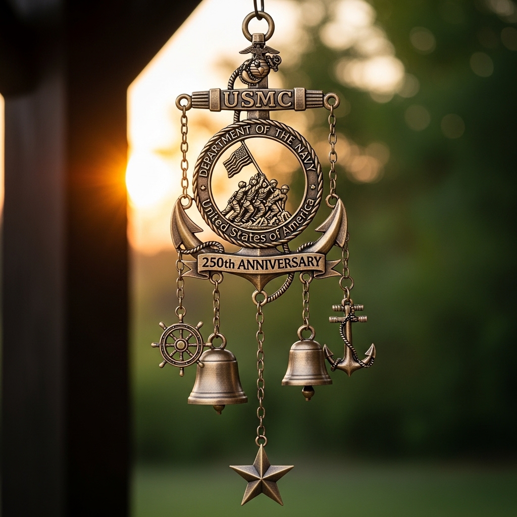 Marine Corps 250th Anniversary Wind Chime