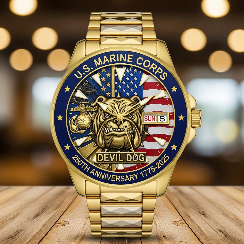 US Marine Corps  Luxury Quartz Watch