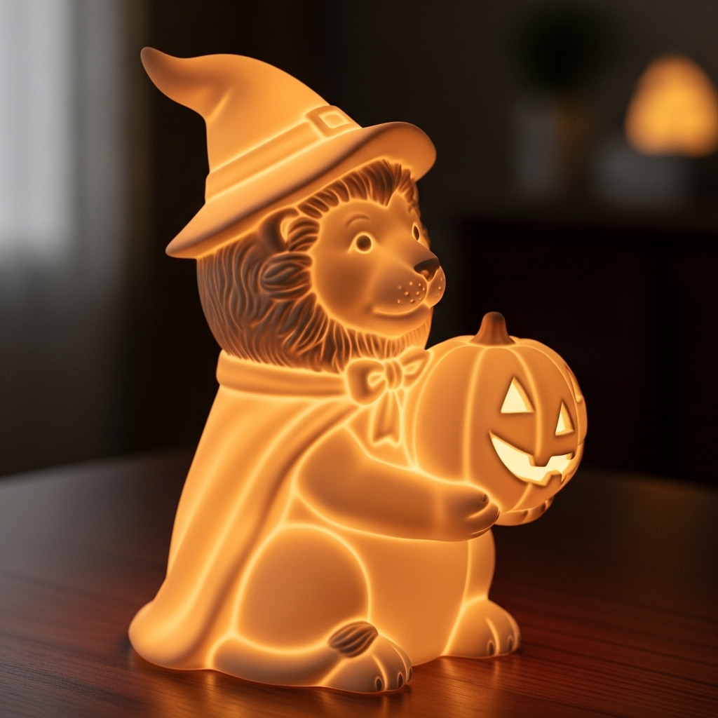 🎃Halloween Early Bird Special Sale 49% OFF-Halloween Cute Animals Pumpkin Lamp