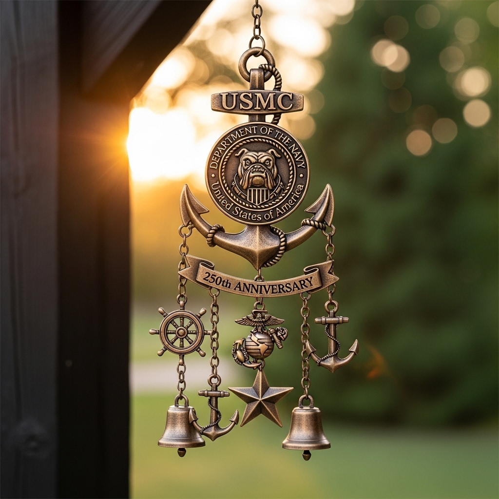Marine Corps 250th Anniversary Wind Chime