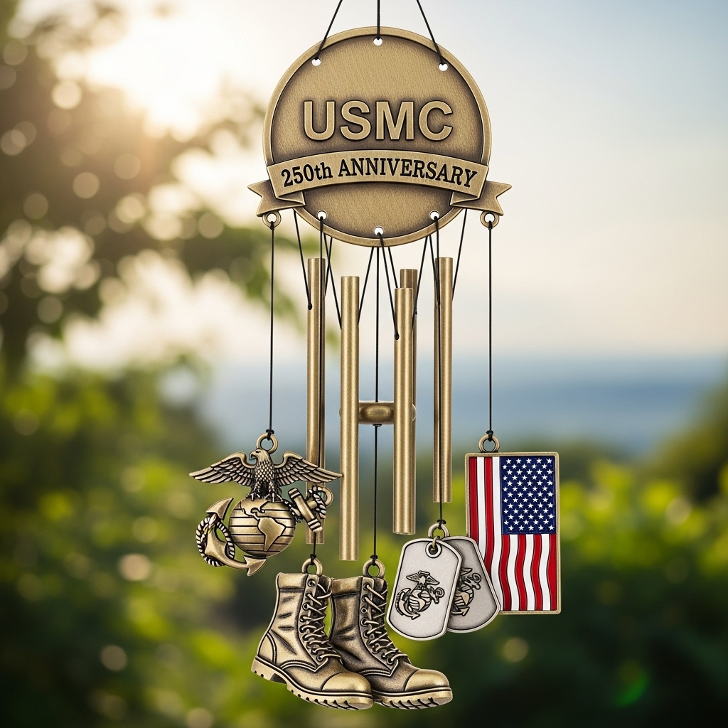 Marine Corps 250th Anniversary Wind Chime