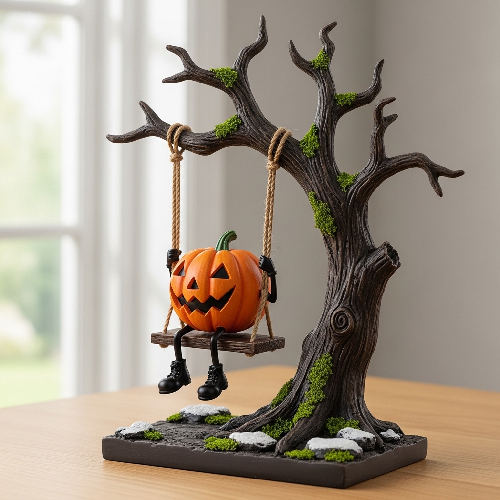 Cute Swinging Ghost Halloween Ornament👻