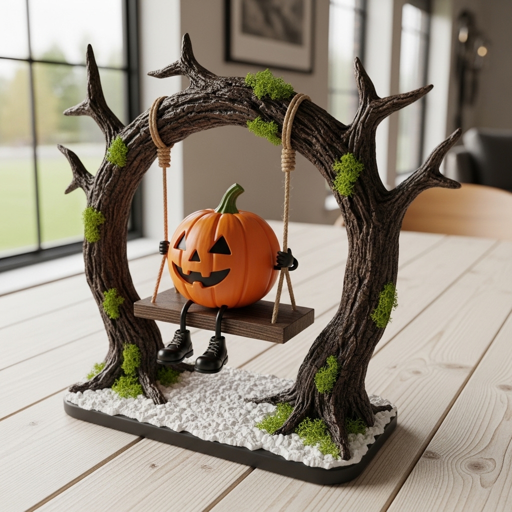 Cute Swinging Ghost Halloween Ornament👻