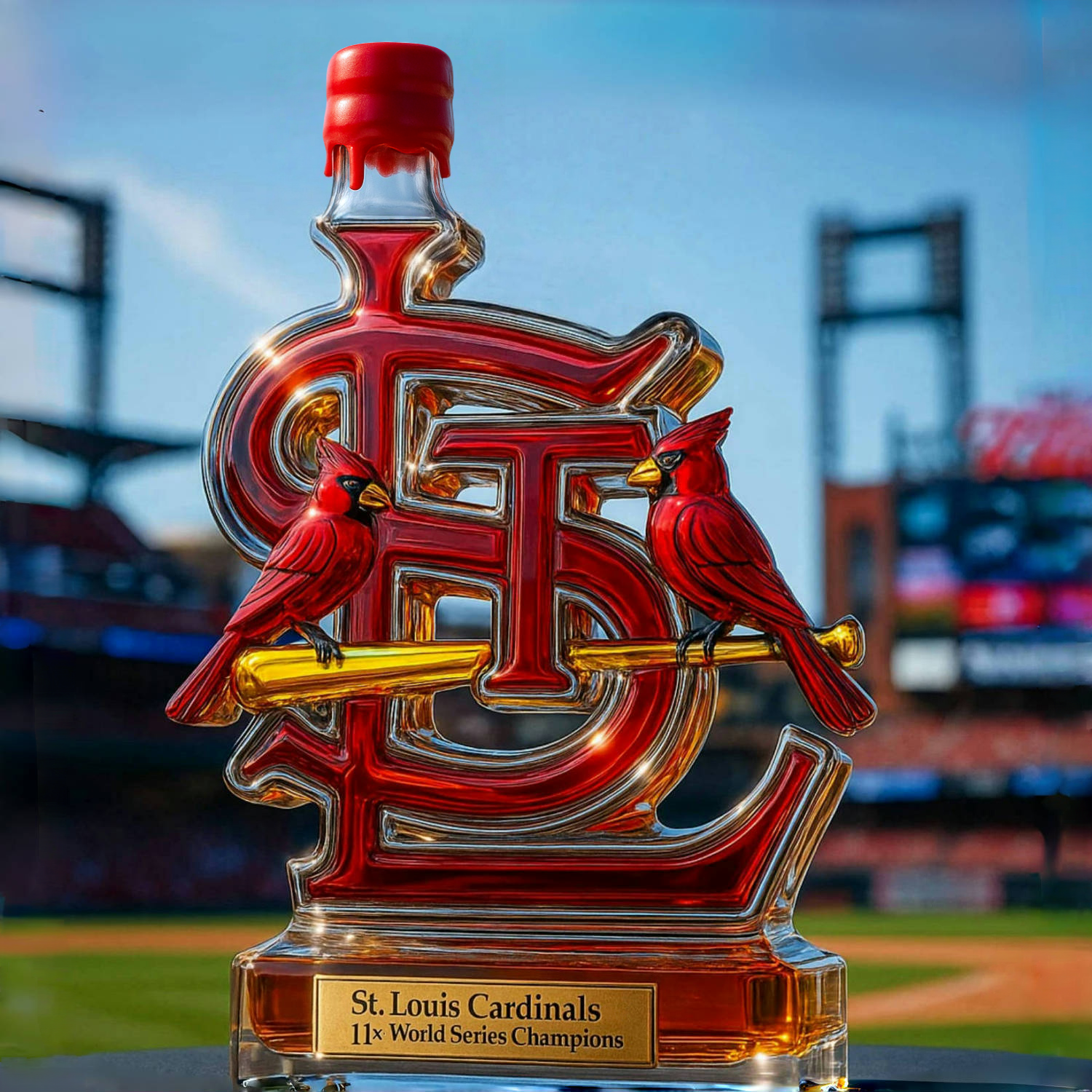 ⚾ MLB✨St. Louis Cardinals Limited Edition Whiskey Bottle