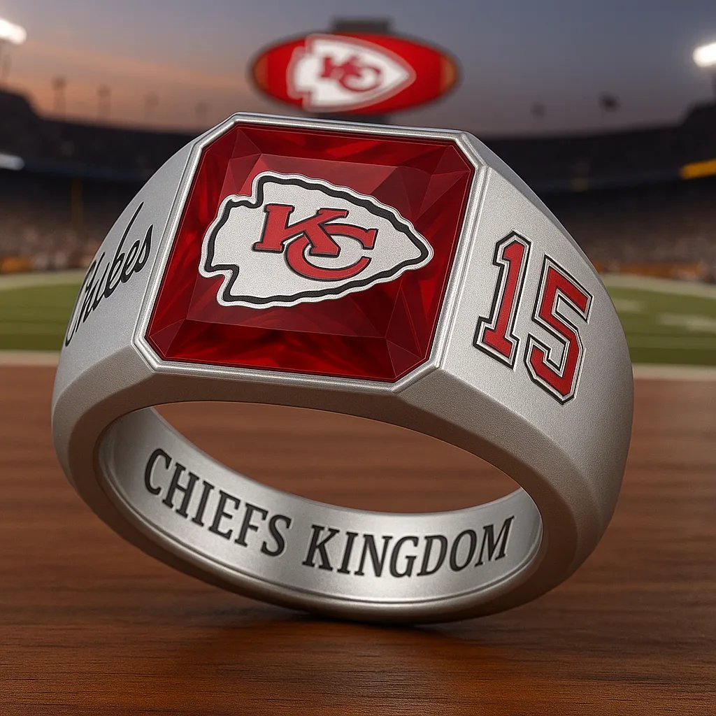 Football Team Crystal Spirit Ring