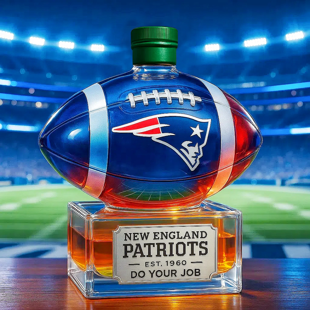 🏈 NFL ✨Legacy of the Patriots——New England Patriots Whiskey Bottle