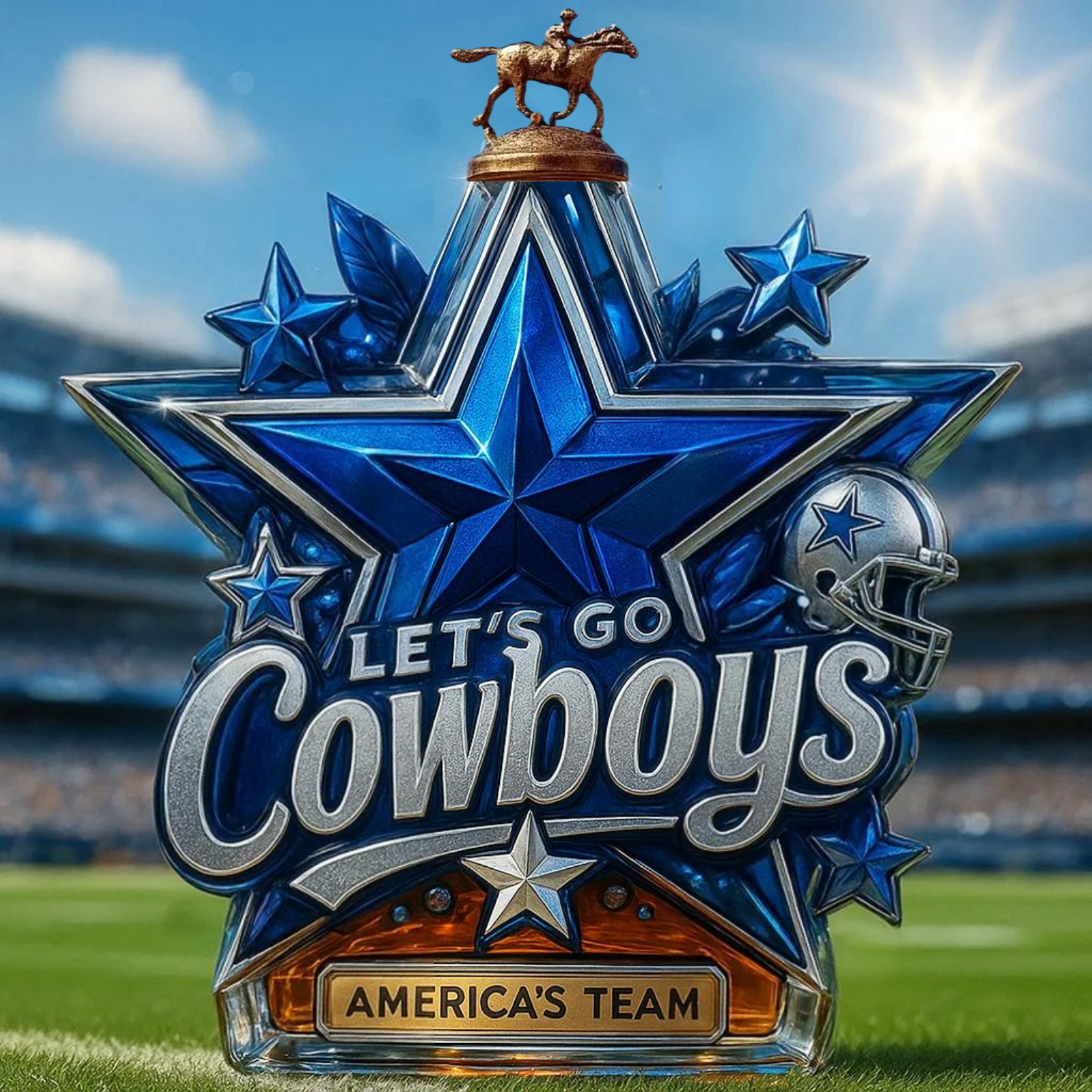 🏈 NFL Team✨Dallas Cowboys Commemorative Whiskey Bottle