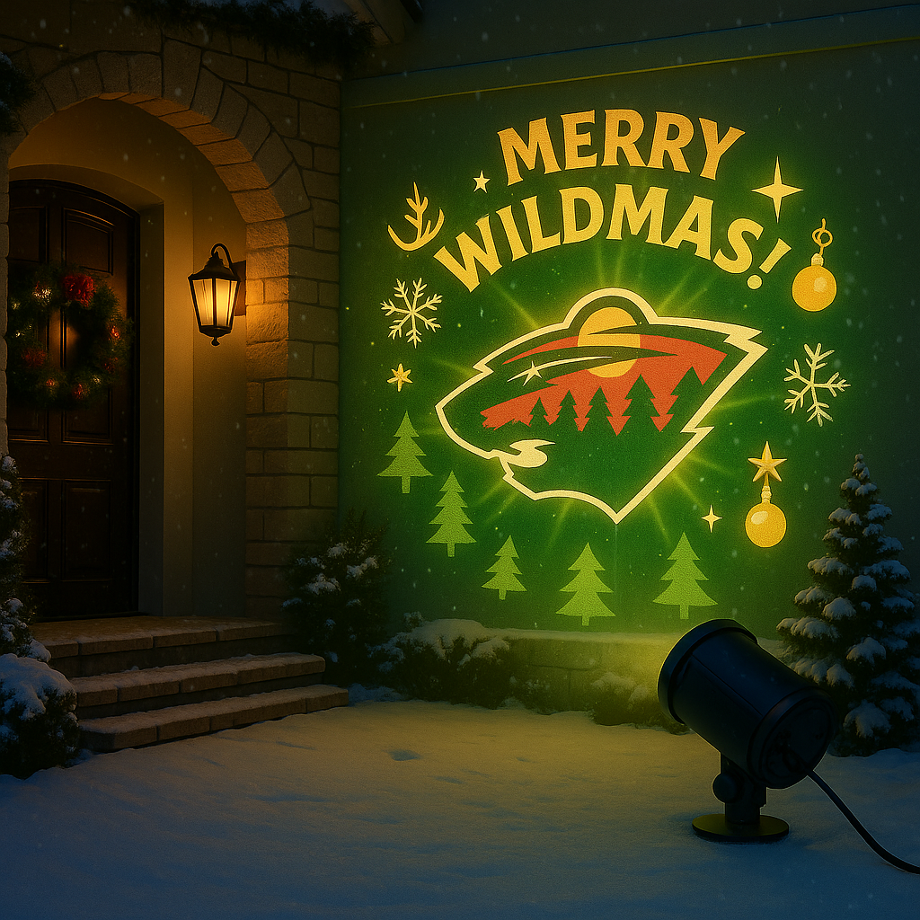 🎄🏒 Ice hockey Christmas Projection Light ✨