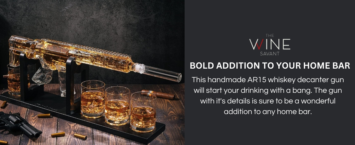 AR-15 Whiskey Decanter Set